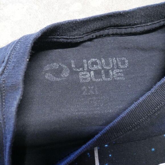 Liquid Blue Pink Floyd T-Shirt 2012 Dark Side of The Moon Black Shirt - Picture 3 of 7